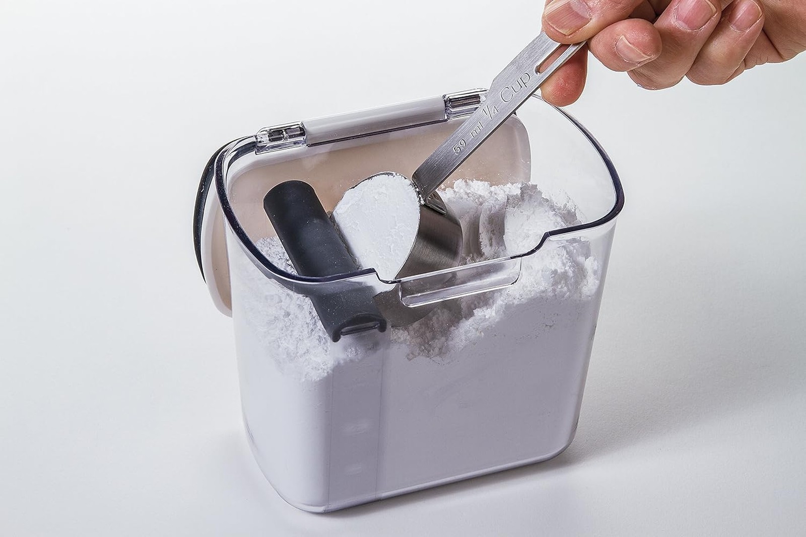 ProKeeper 1 Quart Airtight Powdered Sugar Storage Container – Grey, BPA-Fr
