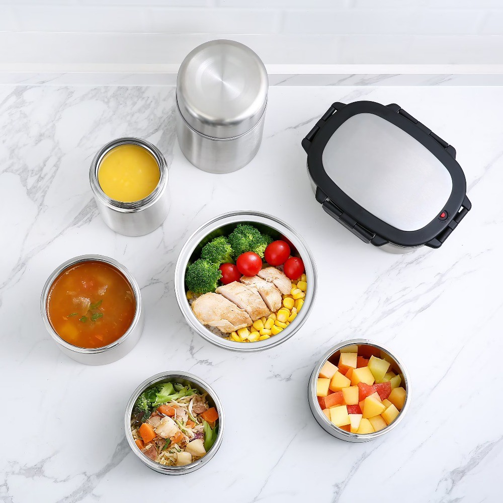 Reusable Insulated Stainless Steel, Rectangular, 33 oz