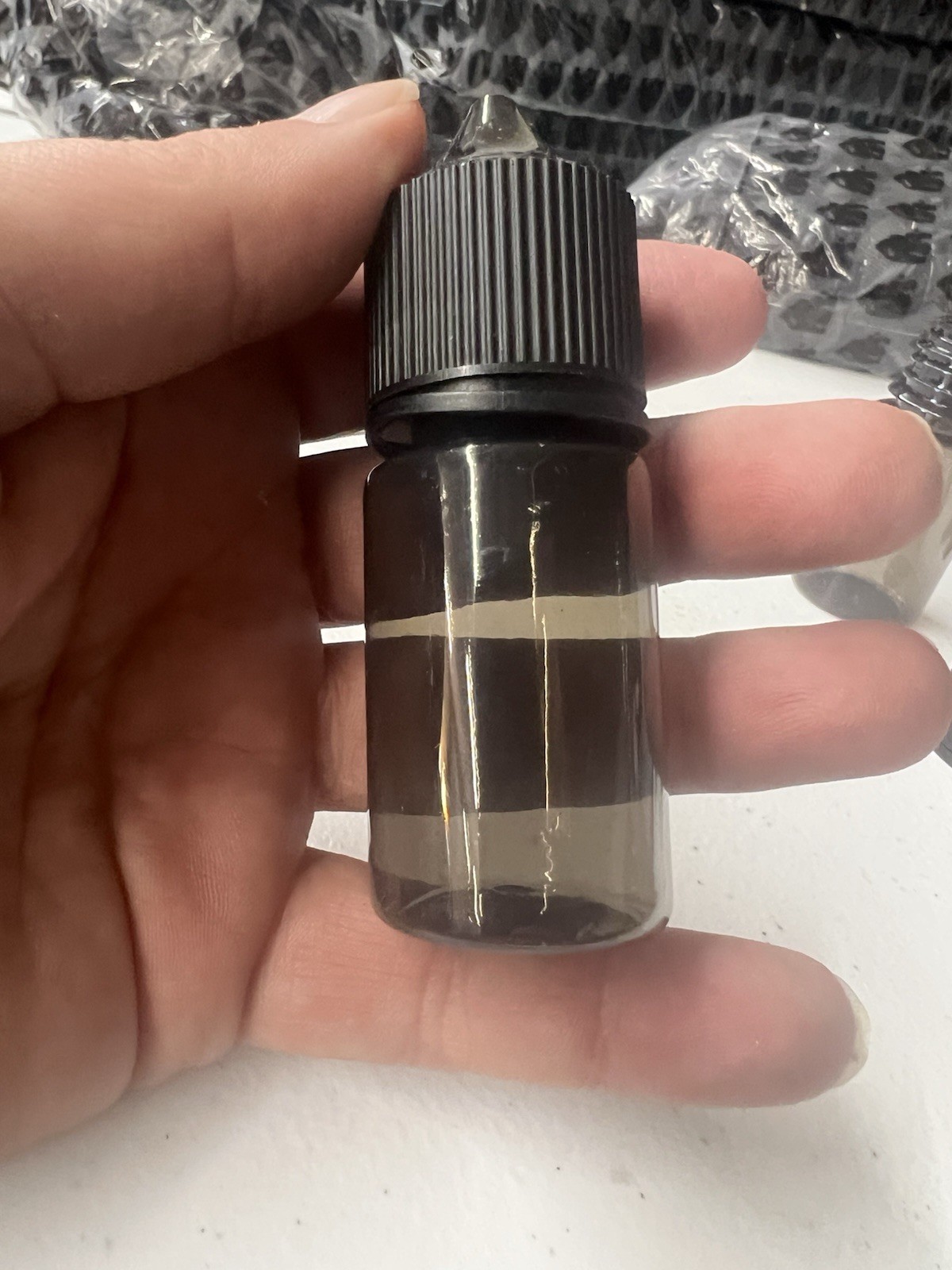 30ml Transparent Black Chubby Gorilla Bottles 100count Pack With Caps