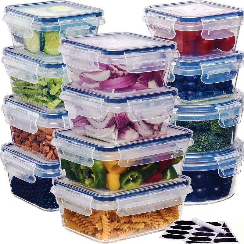8pcs Luxury Food Storage Container set of high quality – sealed design, BPA free