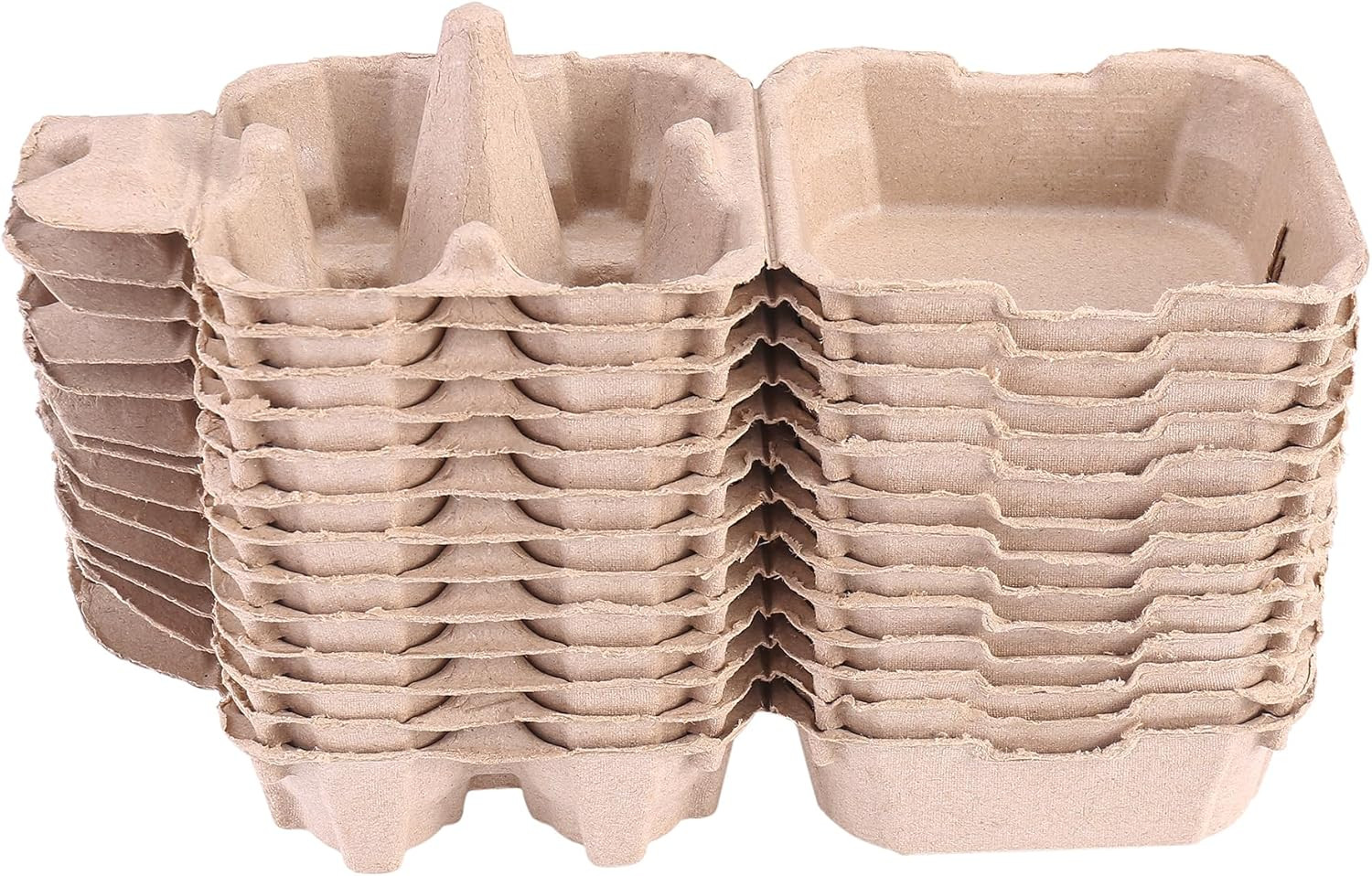 30 Pack Egg Cartons 4 Count, Cheap Bulk Pulp 4 Cell Containers Vintage Easter, 1