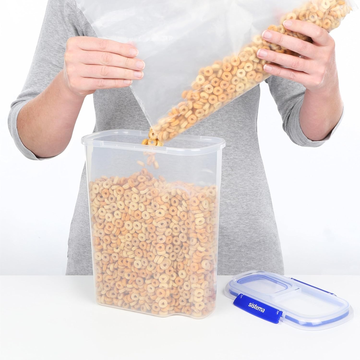 KLIP IT PLUS Airtight Cereal Storage Container – BPA-Free 4.2L Kitchen Essential
