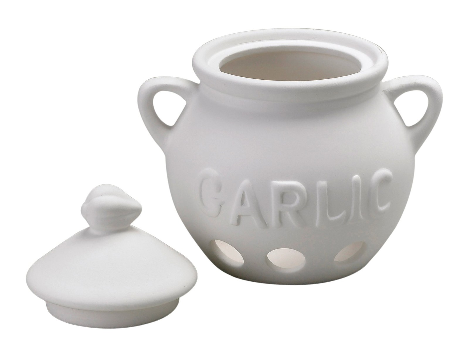 Fantes Garlic Keeper, Unglazed Earthenware Ceramic, The Italian Market Origin…