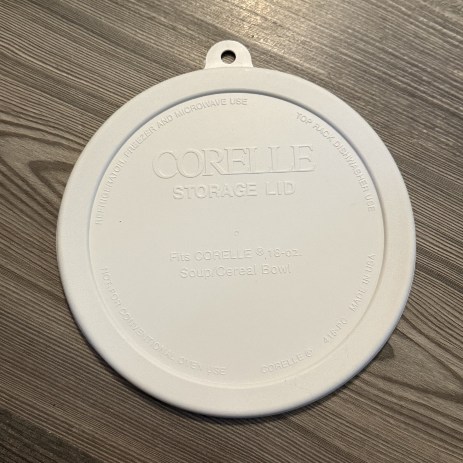 Corelle Plastic Storage Lids for 18 oz Soup/Cereal Bowl 418-PC 6-1/4″ Set Of 3