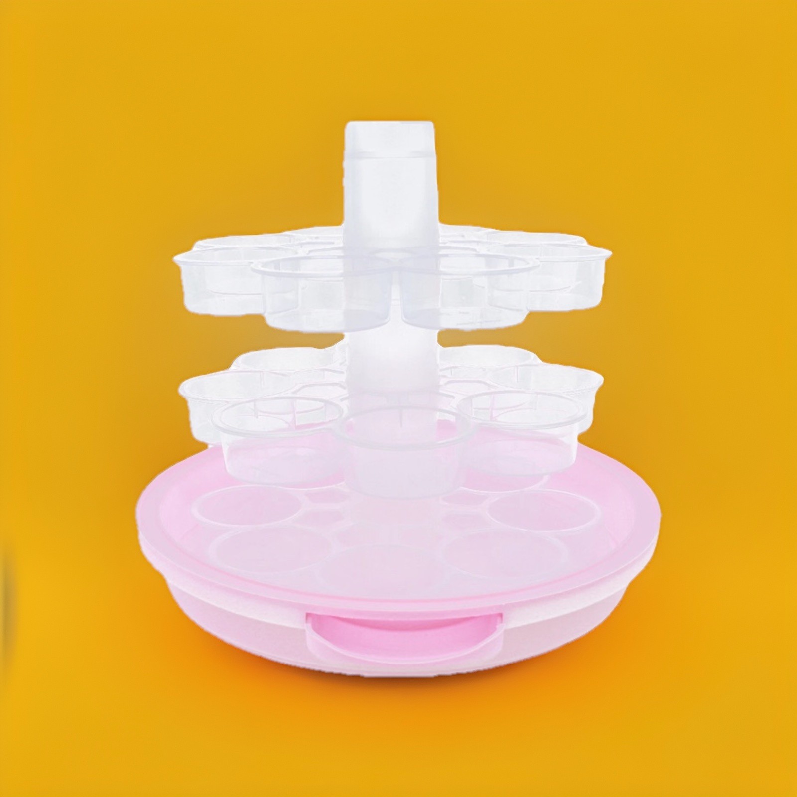 24 Cupcake Carrier Cake Carrier Holder Portable 3 Tier Cupcake Transporter Box