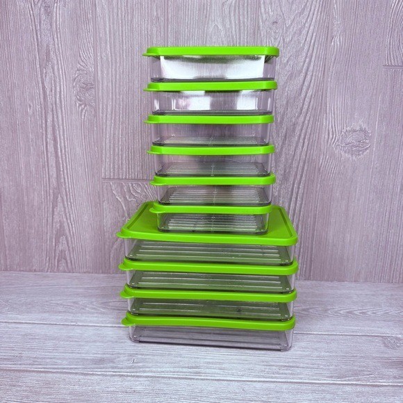 Silicook flat fridge storage organization 10 count 6 small 4 large 300ml 600ml