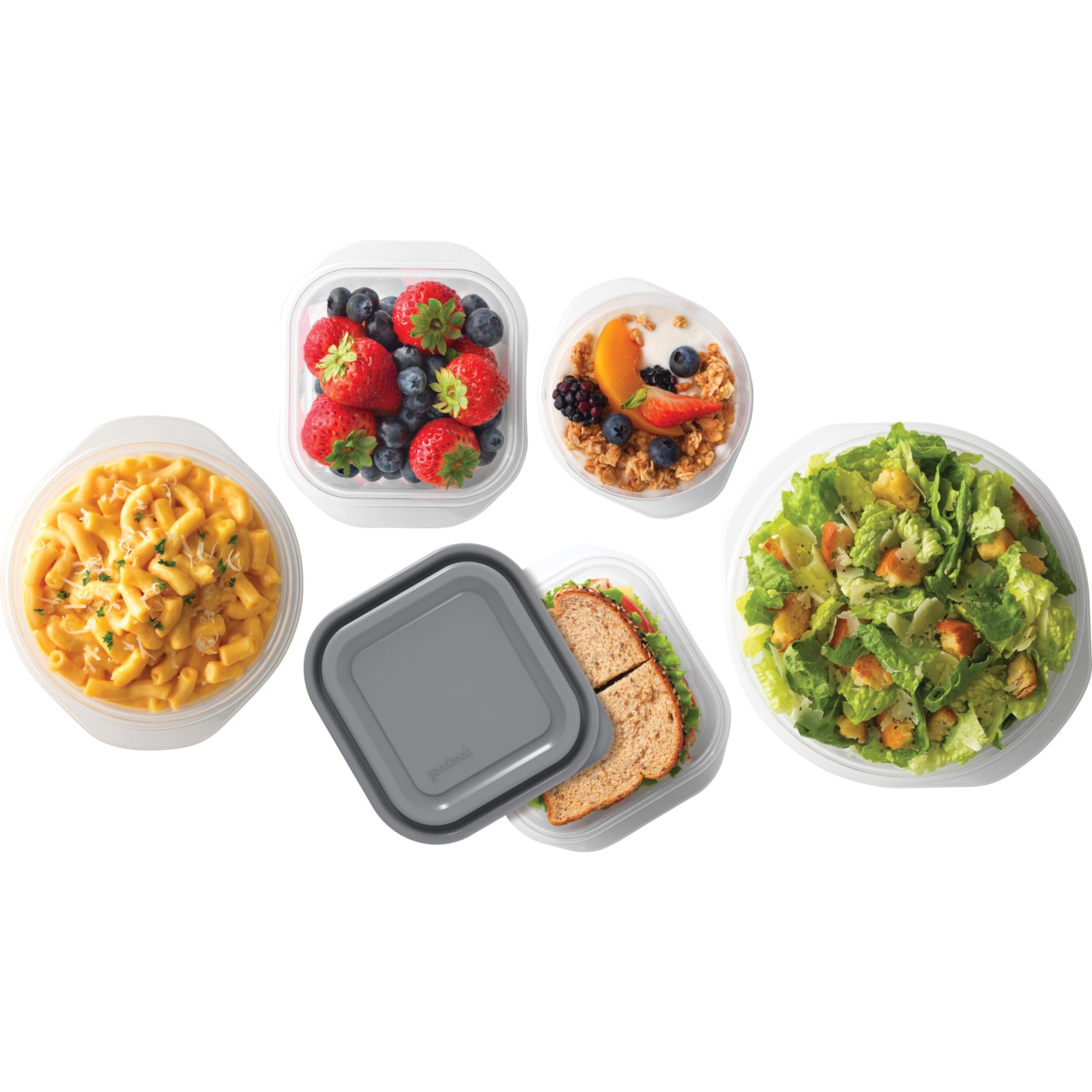 EveryWare 40-Piece Food Storage Container Set, BPA-Free Plastic, Click and Fr…