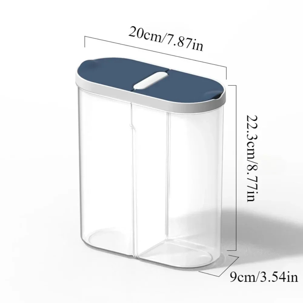 New Plastic Storage Container Pasta Rice Dispenser Cereals Organizer Boxes Cabin