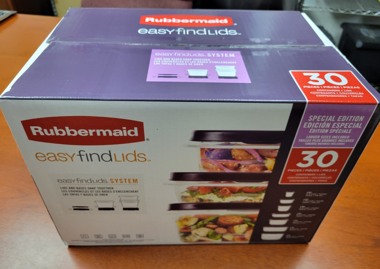 Rubbermaid 30pc Food Storage Set with Easy Find Lids – LIMITED EDITION AMETHYST