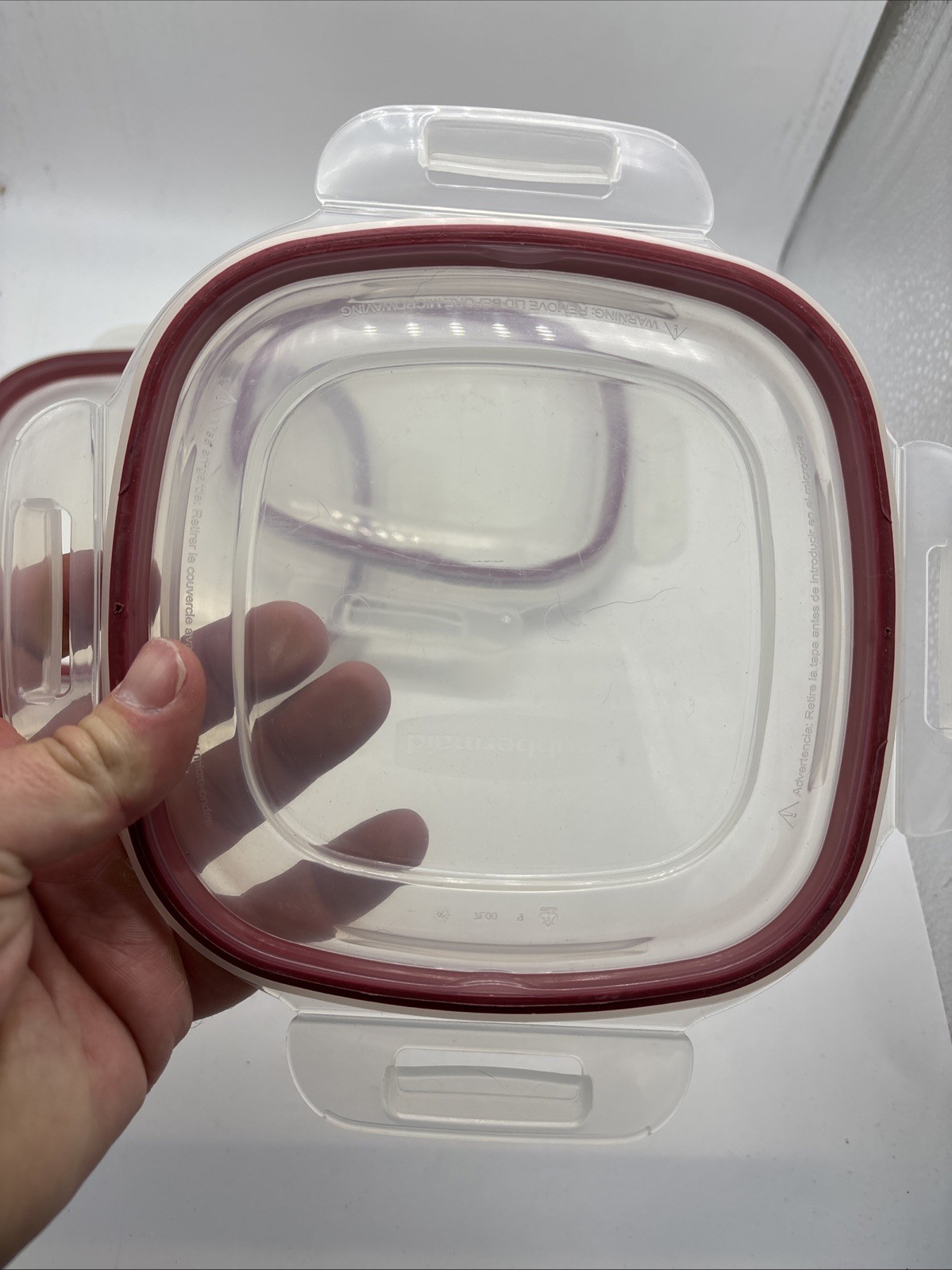 Lot Of 3 Rubbermaid Servin Saver Replacement Lid Seal 7L00 6.5×6.5