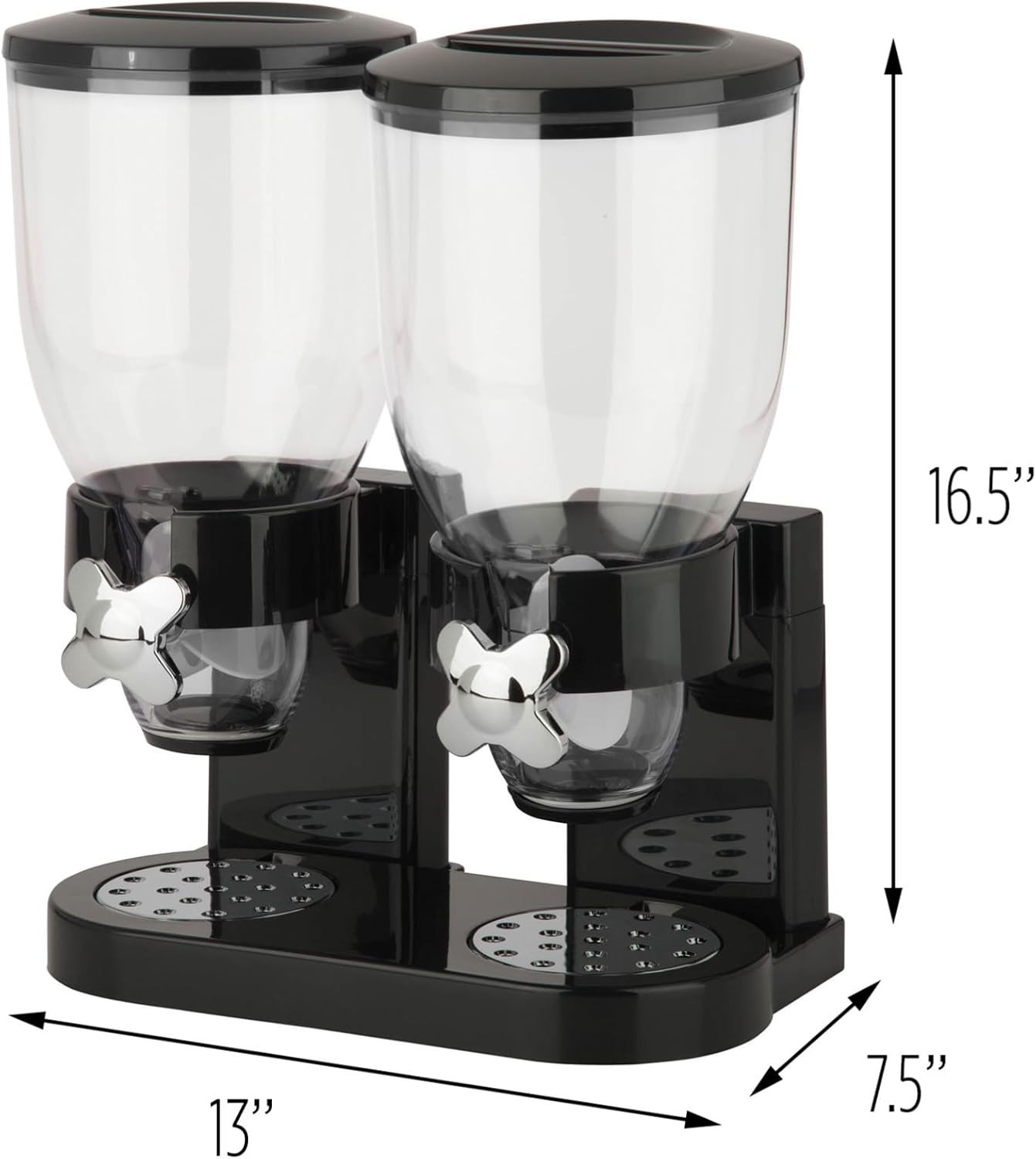Airtight Dry Food Dispenser with Twist Control – 1 oz Portions, 17.5 oz Each