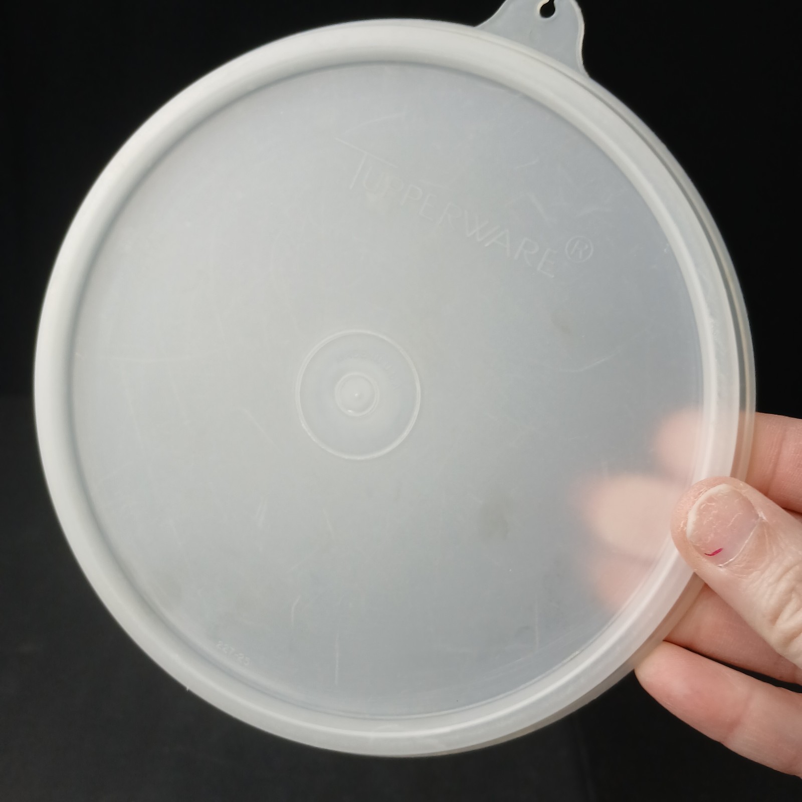 Tupperware Replacement Lid 227-25 Sheer Clear Size C 6″