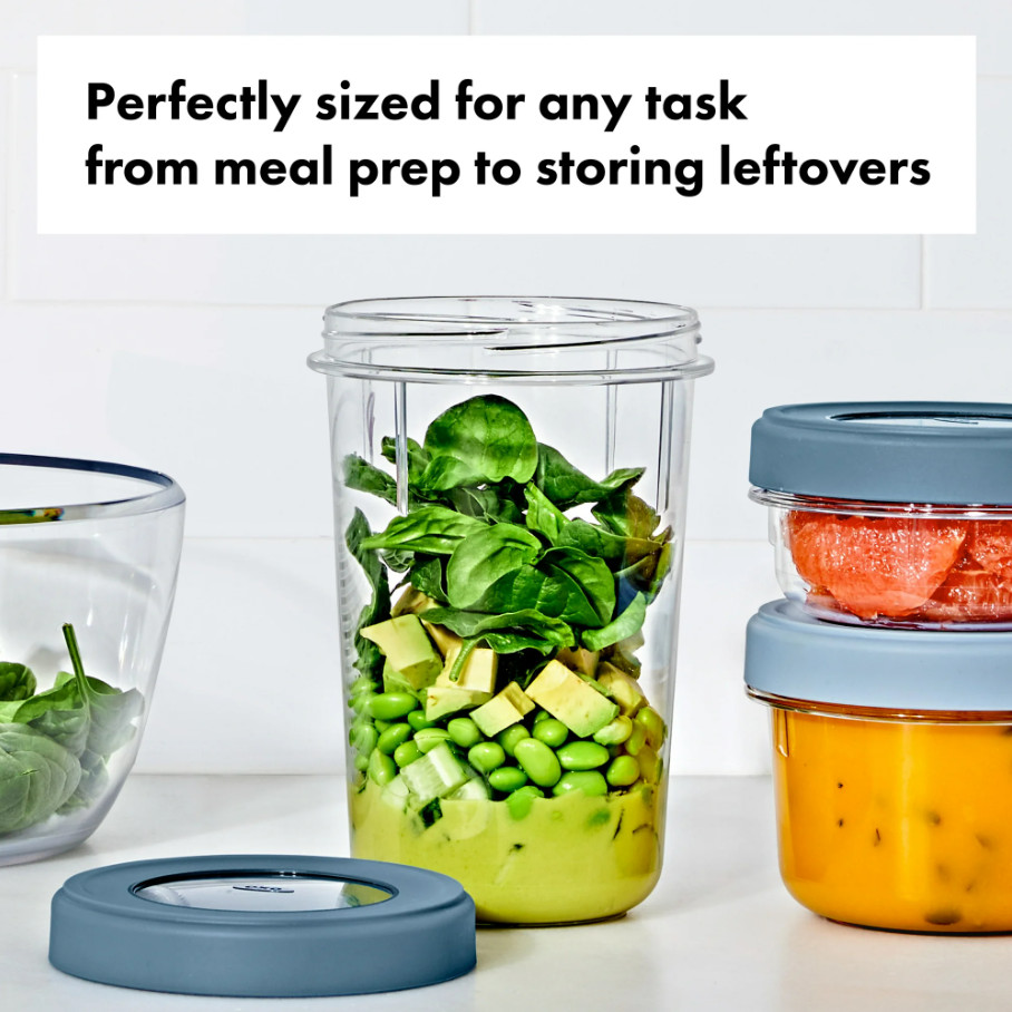 OXO Twist & Stack 12-Piece Food Storage Container Set, BPA-Free w/ Airtight Lids