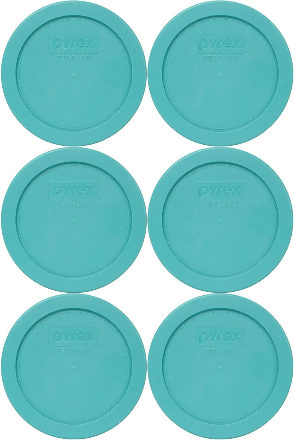 7200-PC 2-Cup Turquoise Food Storage Replacement Lid (6-Pack) – Made in USA