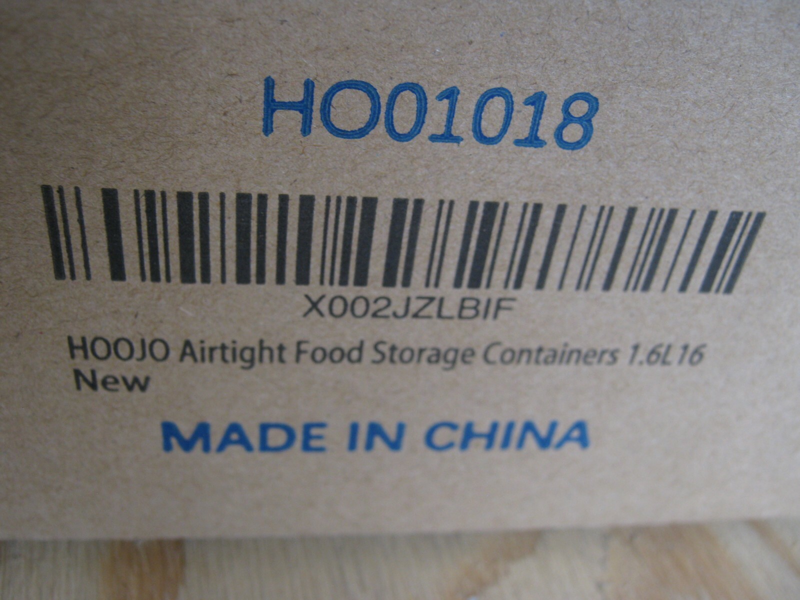 16 pc HOOJO Airtight Food Storage Plastic Container PBA Free 1.6L New