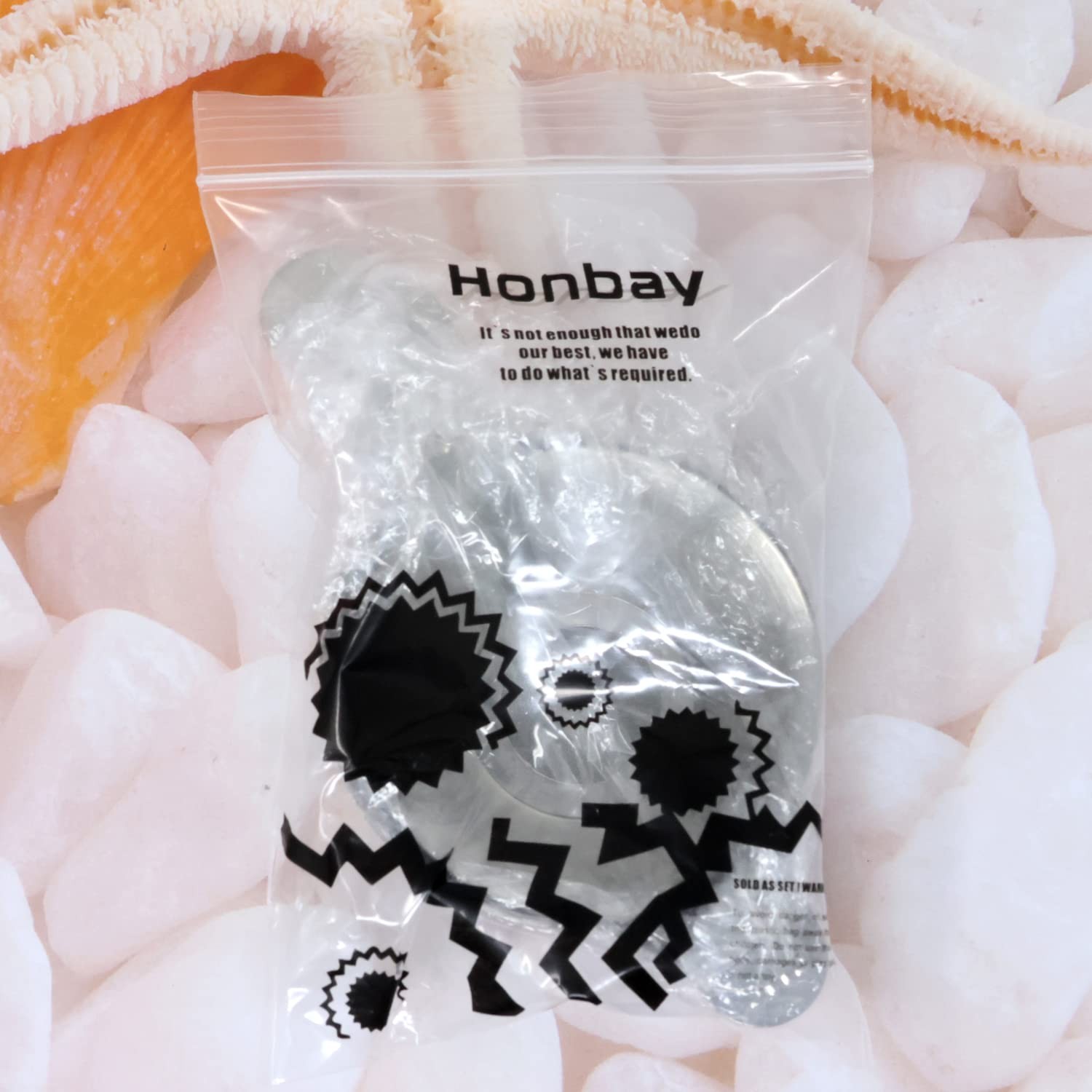 Honbay 2PCS Different Size 304 Stainless Steel Mini Strainer Fine M, Silver