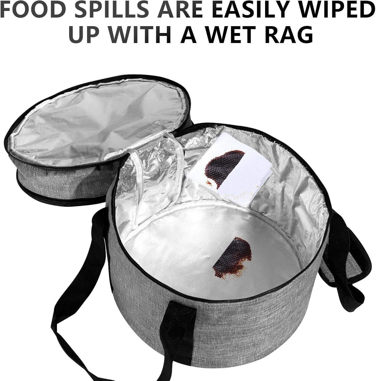 3 Pack Pie Carrier with Lid and Handle,Of Insulated Bag,Pie Carriers for Transpo