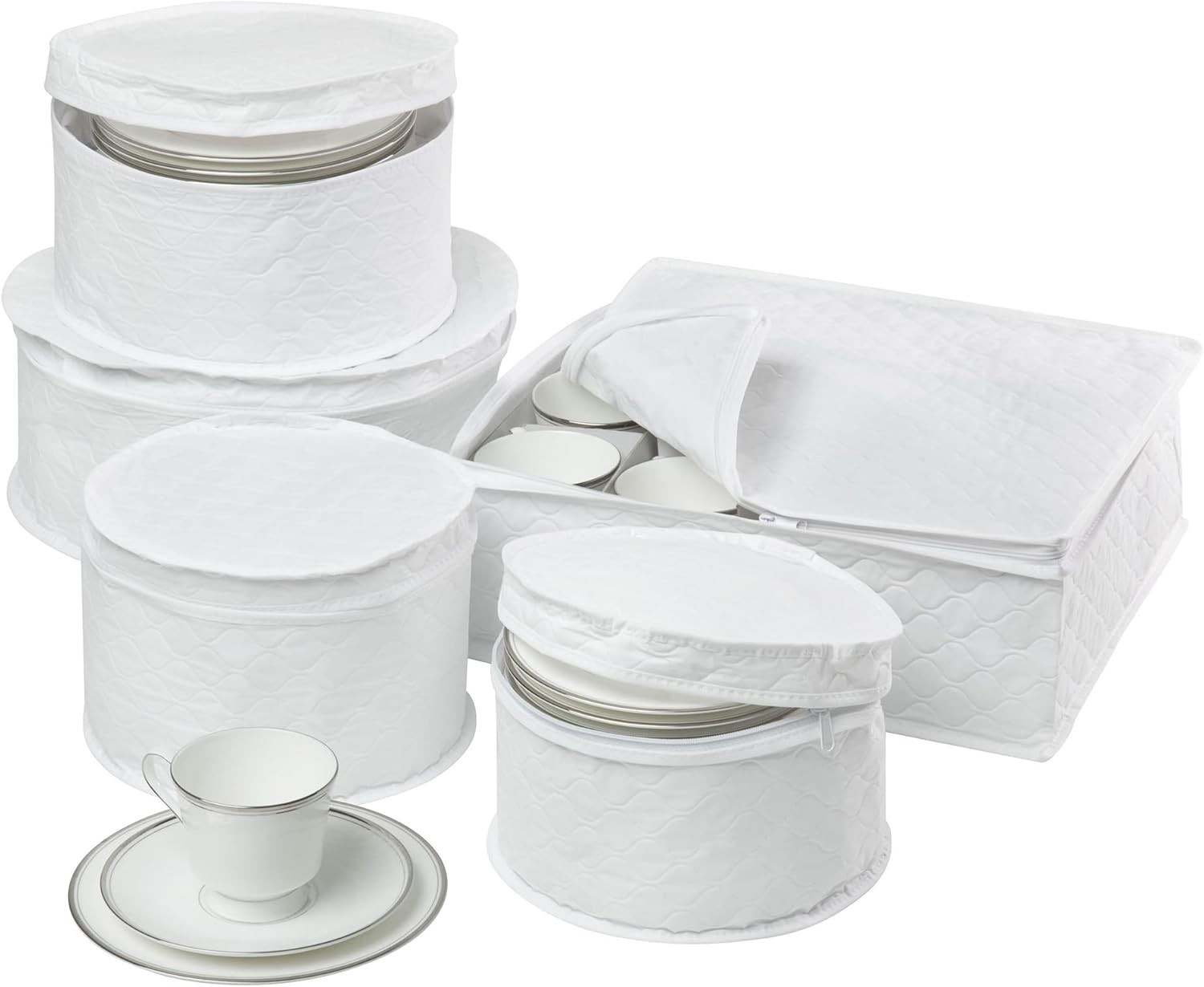 Dinnerware Storage Containers Set, Perfect for Dish Storage, China Storage, a…
