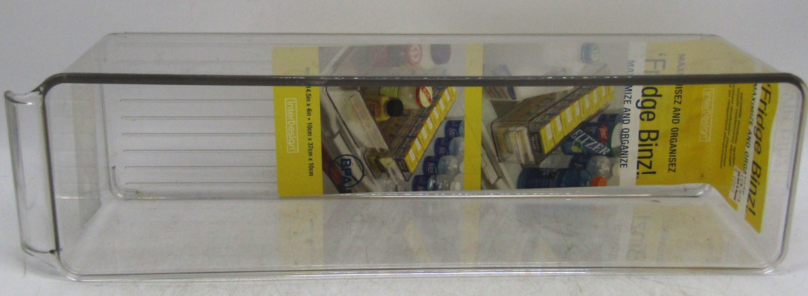 Fridge Freezer Bin – InterDesign – 4″ x 14.5″ x 4″ – Storage – Clear