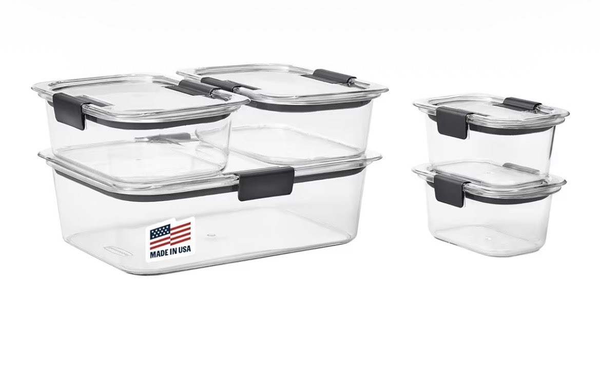 Set Of 5, Food Storage Containers (10 Piece)
