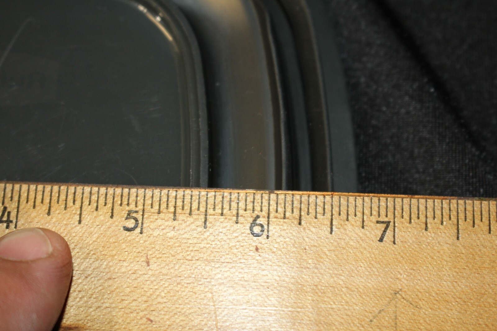Rubbermaid Storage Container Replacement Lid ONLY 10M3M4 Black w/ Window 7″
