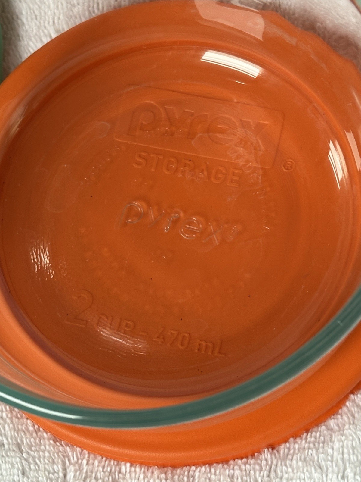 Pyrex Clear Glass Storage Containers Set Of One 1 Cup And One 2 Cup With Lids