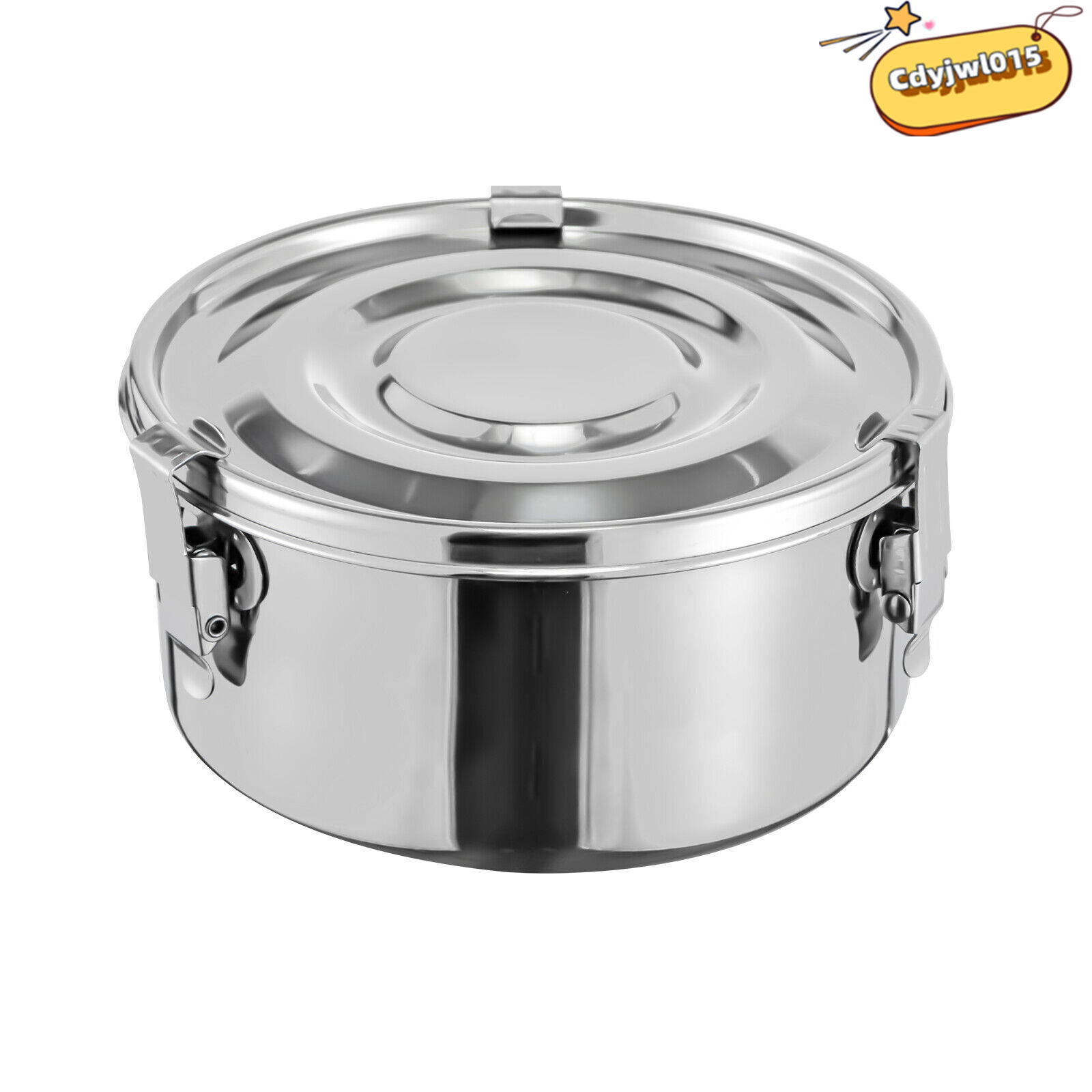 3-Piece 304 Stainless Steel Food Storage Containers Set 650/1000/1600ml