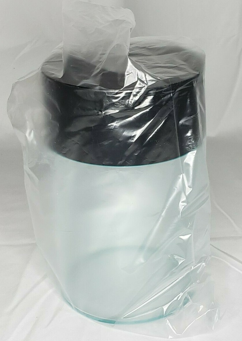 CoffeeVac 1 Pound 1.85L Vacuum Sealed Storage Container, Clear Body/Black Cap