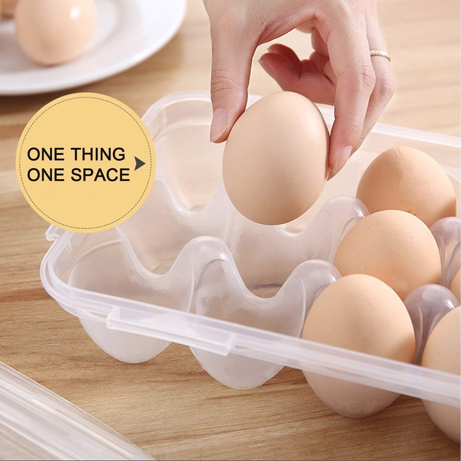 2 Pack Reversible Egg Holders, Plastic, Fits 36 Eggs, Refrigerator Safe