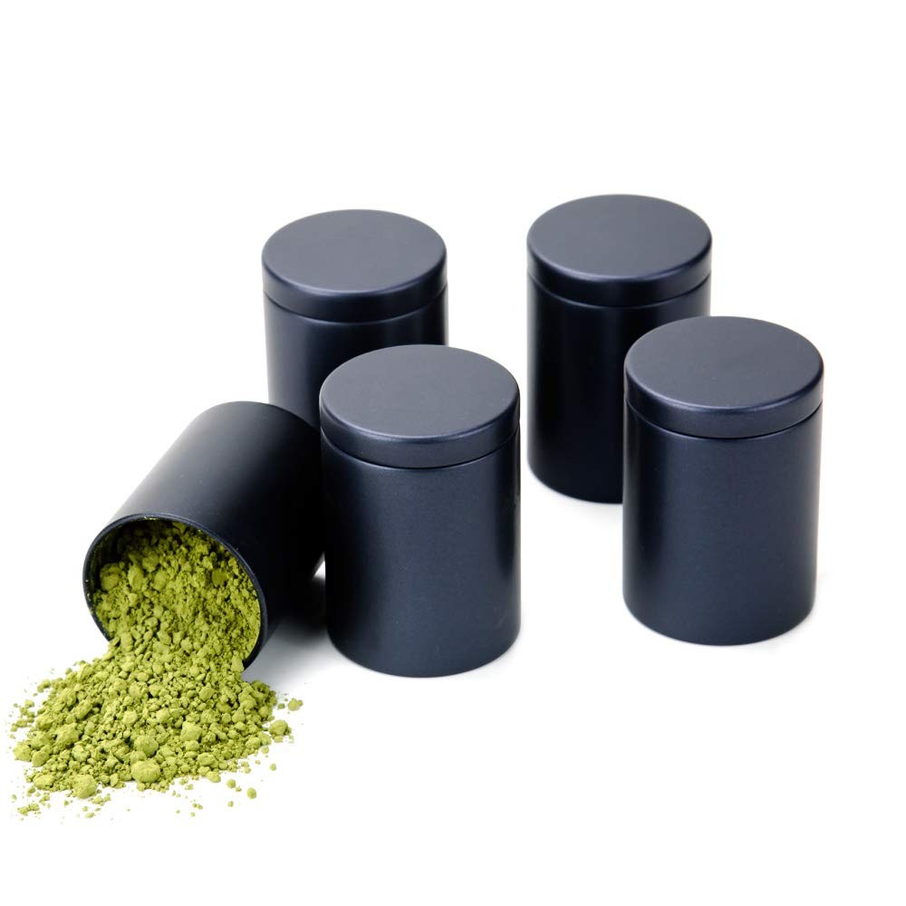 Small Tin Can Box Canister with Lid for Coffee Tea Candy Storage Loose Leaf T…