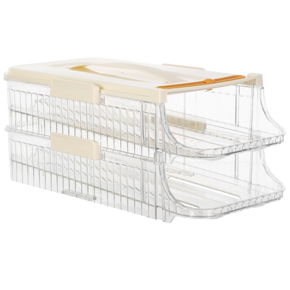 Egg Containers for Fresh Eggs Refrigerator Rack Organizer Storage Tray
