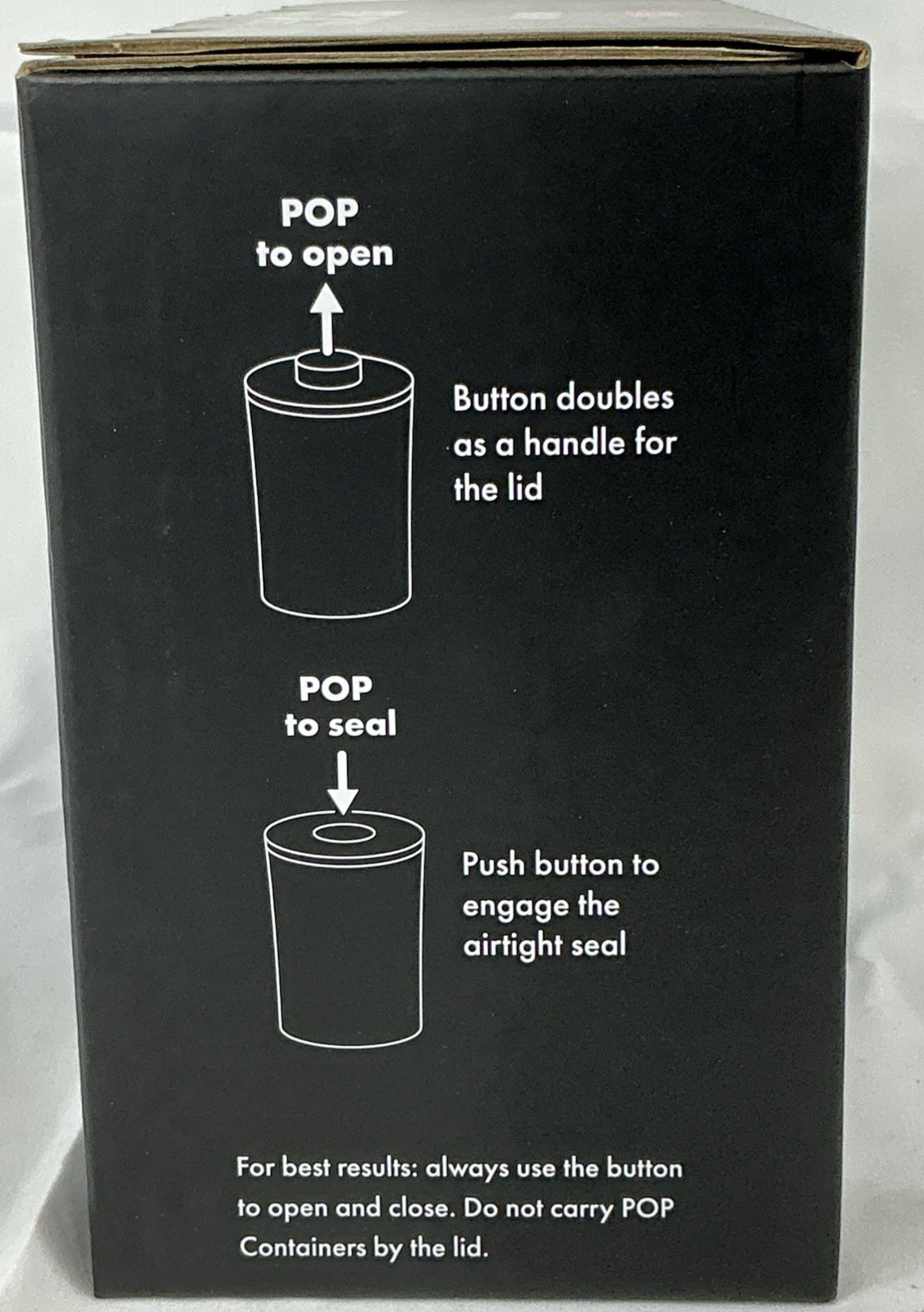 New OXO Good Grips 3 Piece 0.6 Qt POP Airtight Mini Containers Set