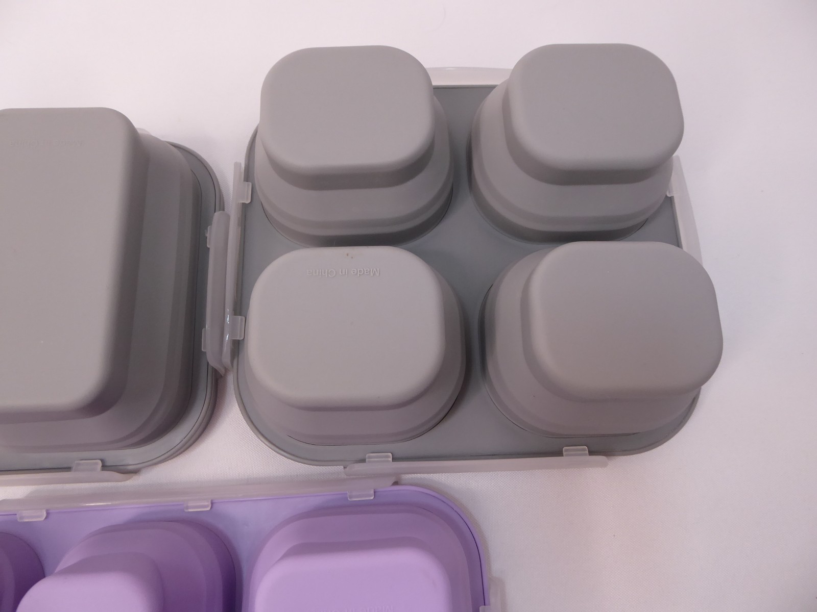 Crofton Portion Perfect Meal Kit – Lot of 3 Silicone Collapsible Meal Prep Trays