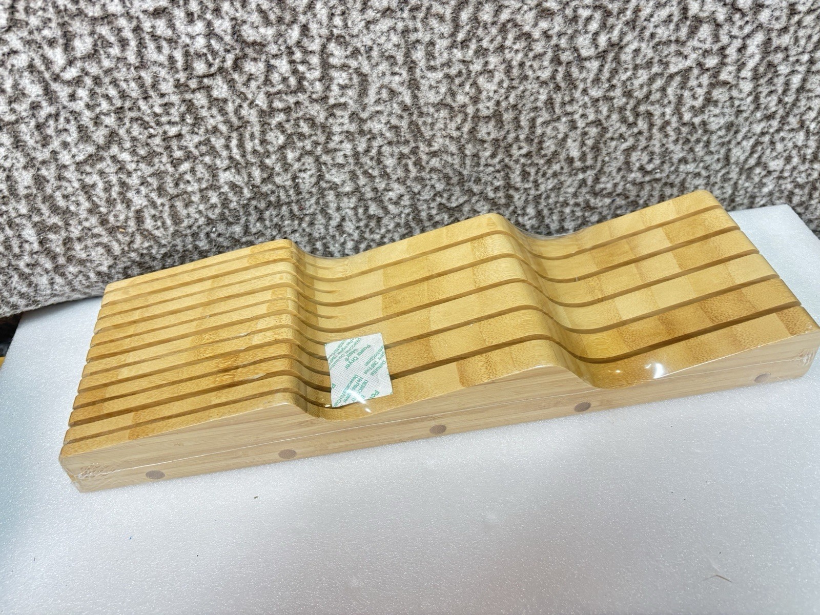Heim Concept In Drawer Knife Storage Block Organizer Organic Bamboo Wood 11 Slot