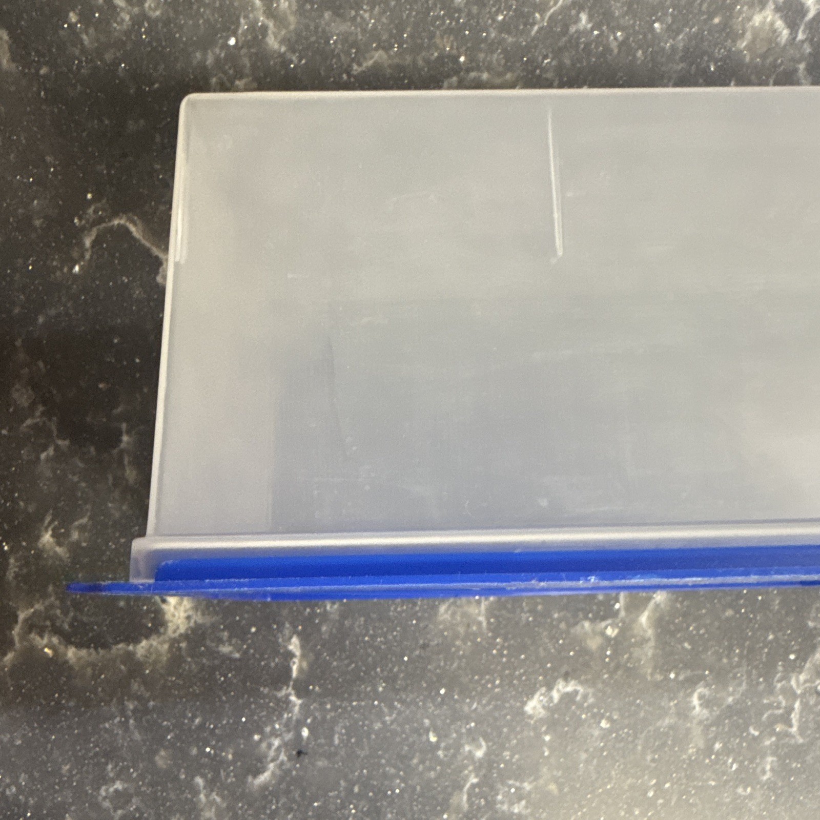 Kraft Velveeta Rectangular Plastic Storage Container Clear Blue 16 oz Snap Lid