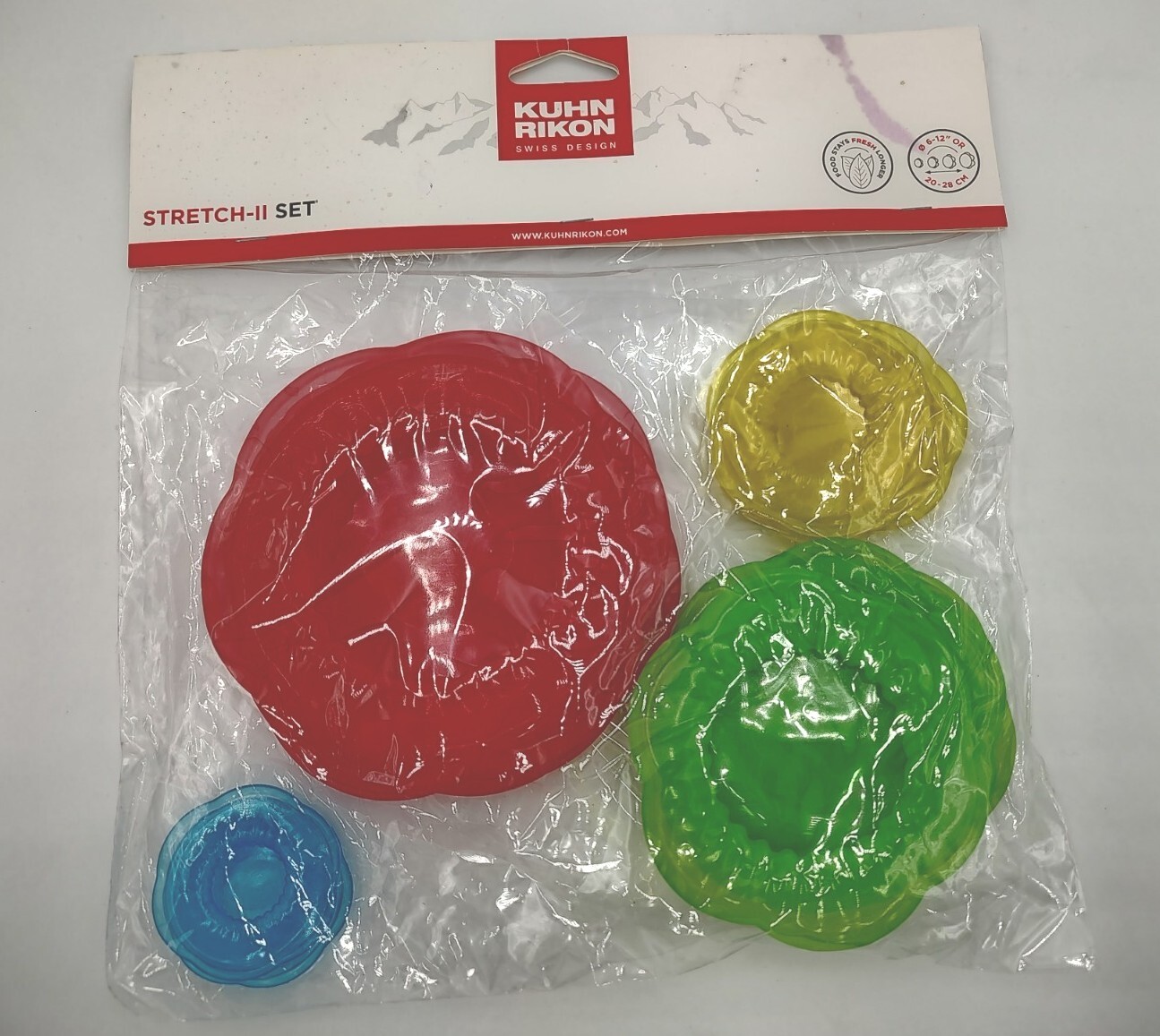 Kuhn Rikon 12 Piece Silicone Food & Container Storage Covers Stretch-II Set New