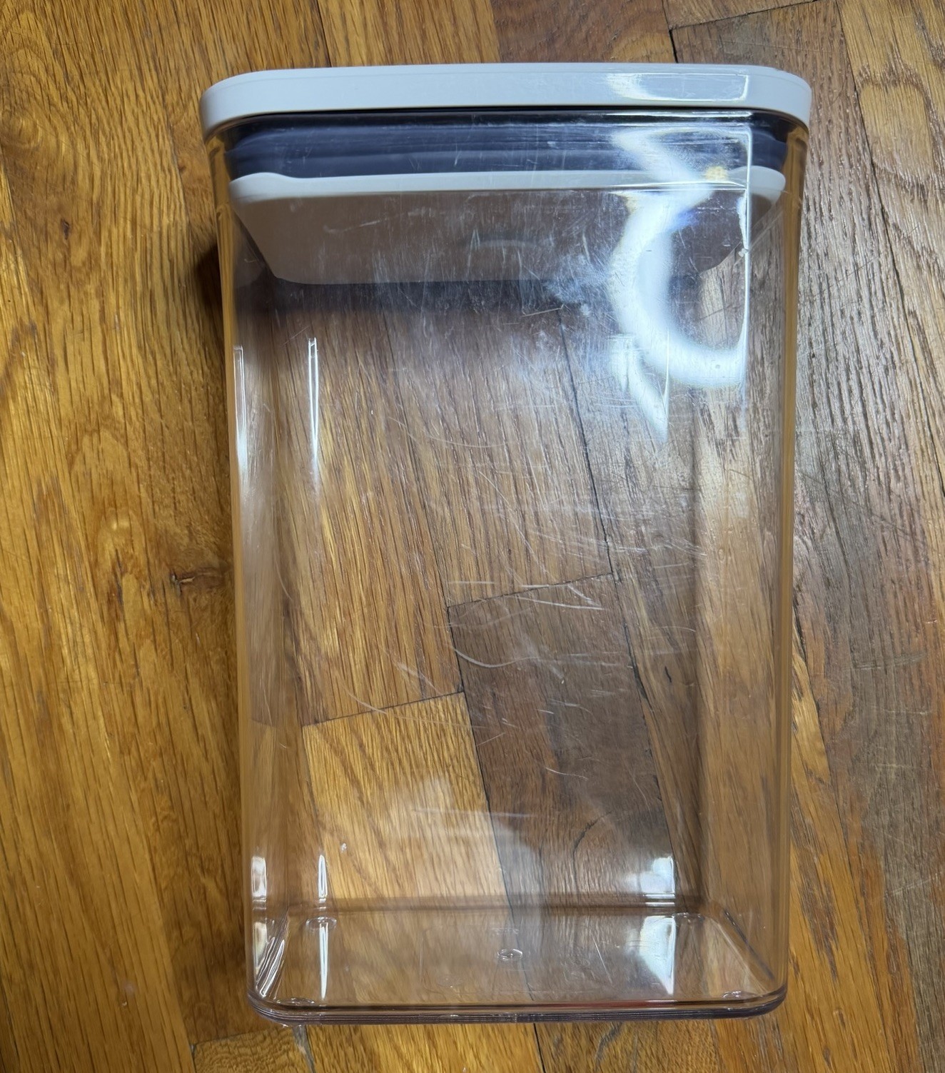 OXO Good Grips 2.7 Qt / 2.6 L Rectangle Pop Container w/ White Lid Medium