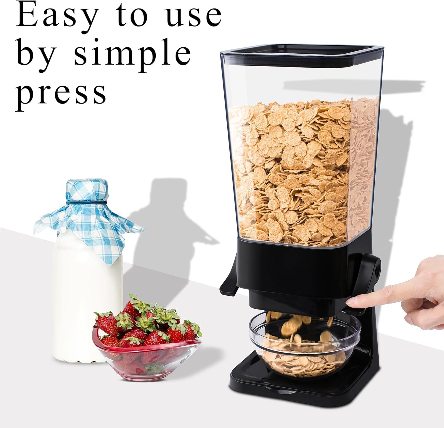 Cereal Dispenser Countertop, 5L Kitchen Organization Cereal Containers Storag…