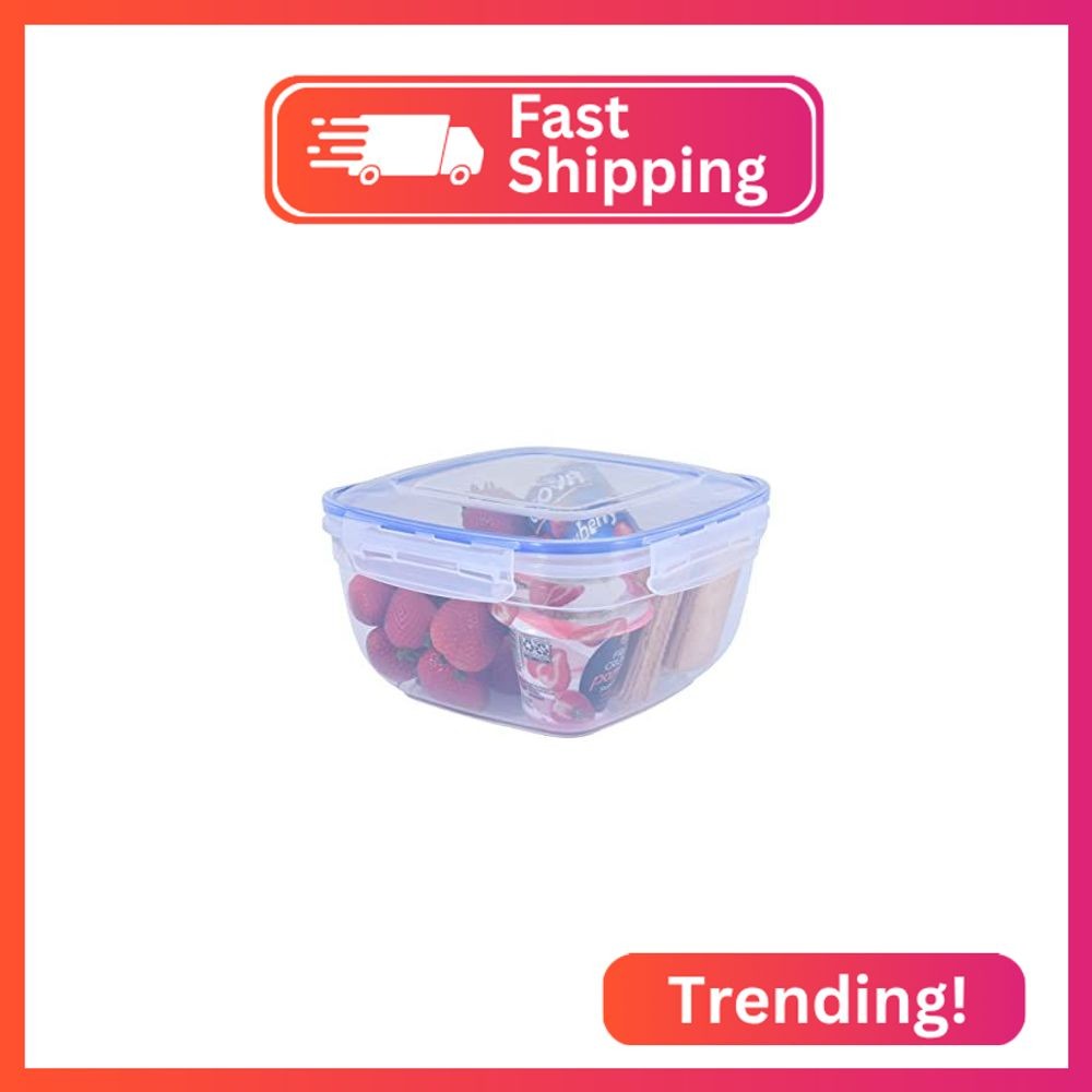 Superio Sealed Food Container, Large Meal Prep Container, 4 Quart, 16 Cups, 128