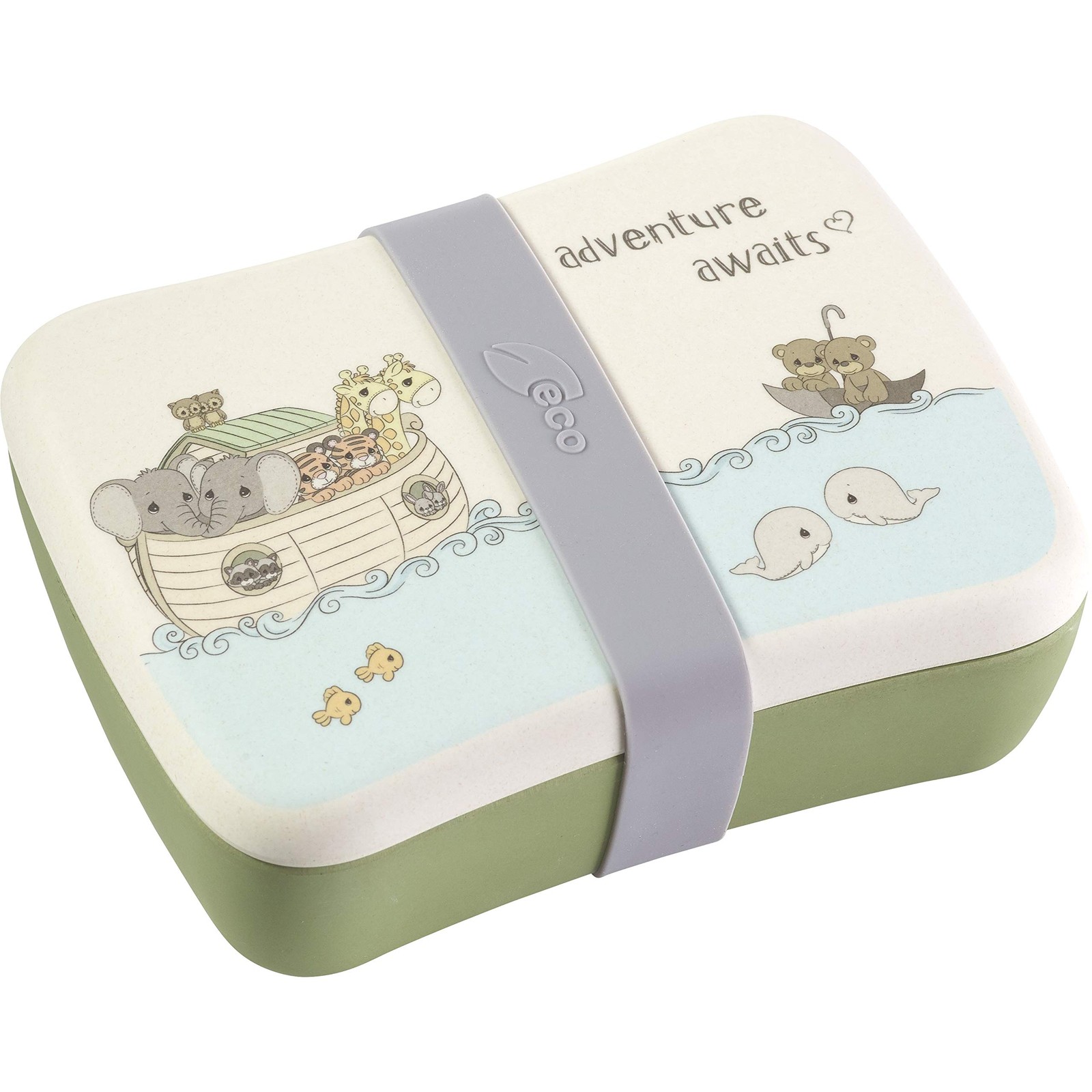 Precious Moments Noah’s Ark Toddler Multi-Compartment Bento Box Multicolor