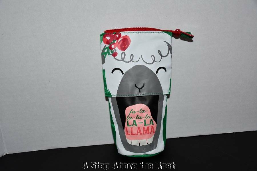 Thirty One Hide and Peek Pouch in Holiday Llama NWT