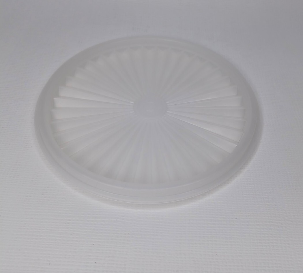 Vintage Tupperware Lid 6.5 Inch Round Clear Made In USA