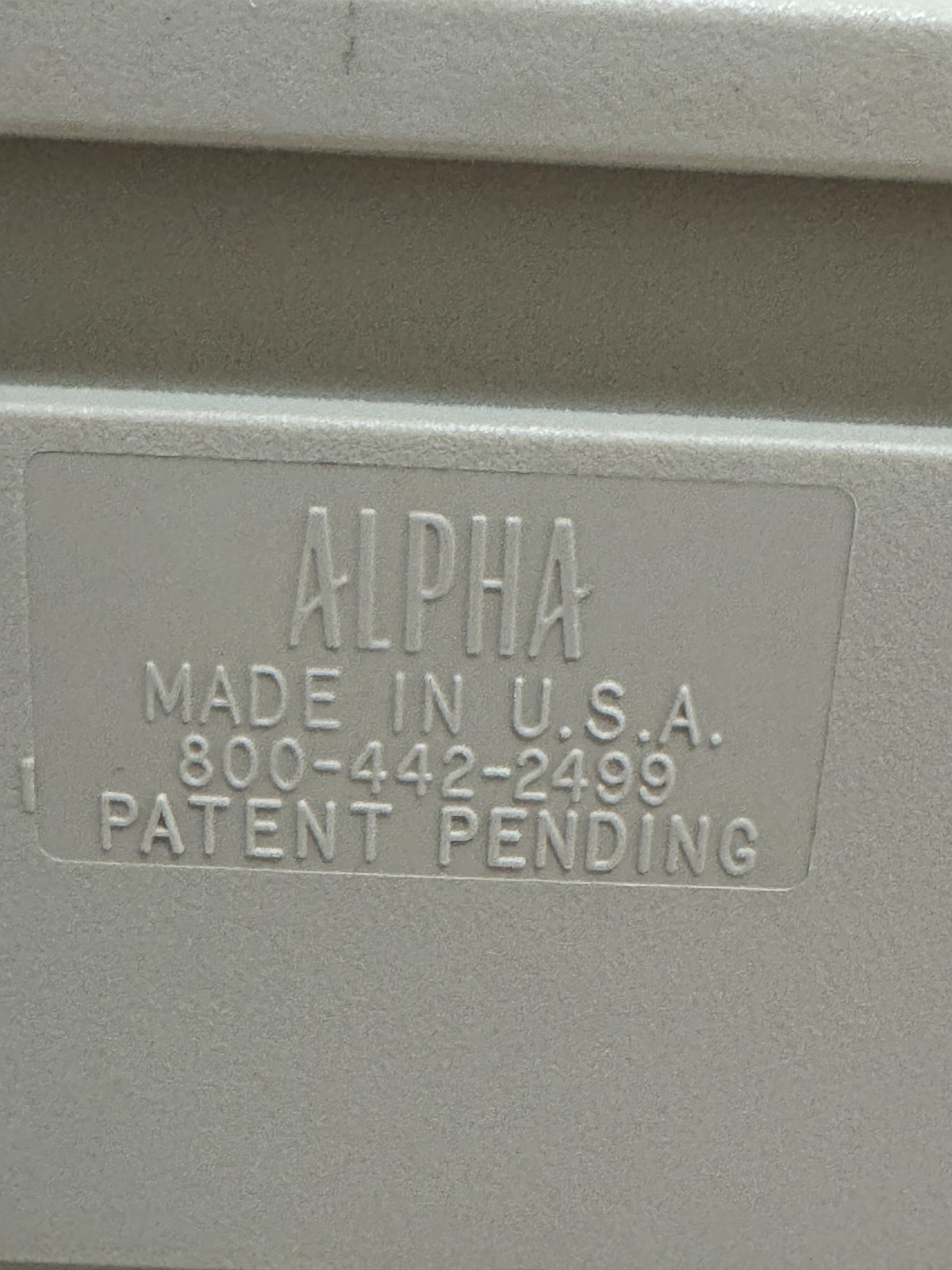 Pair of ALPHA Hinged Plastic Slide / Parts Storage Boxes – Made in USA