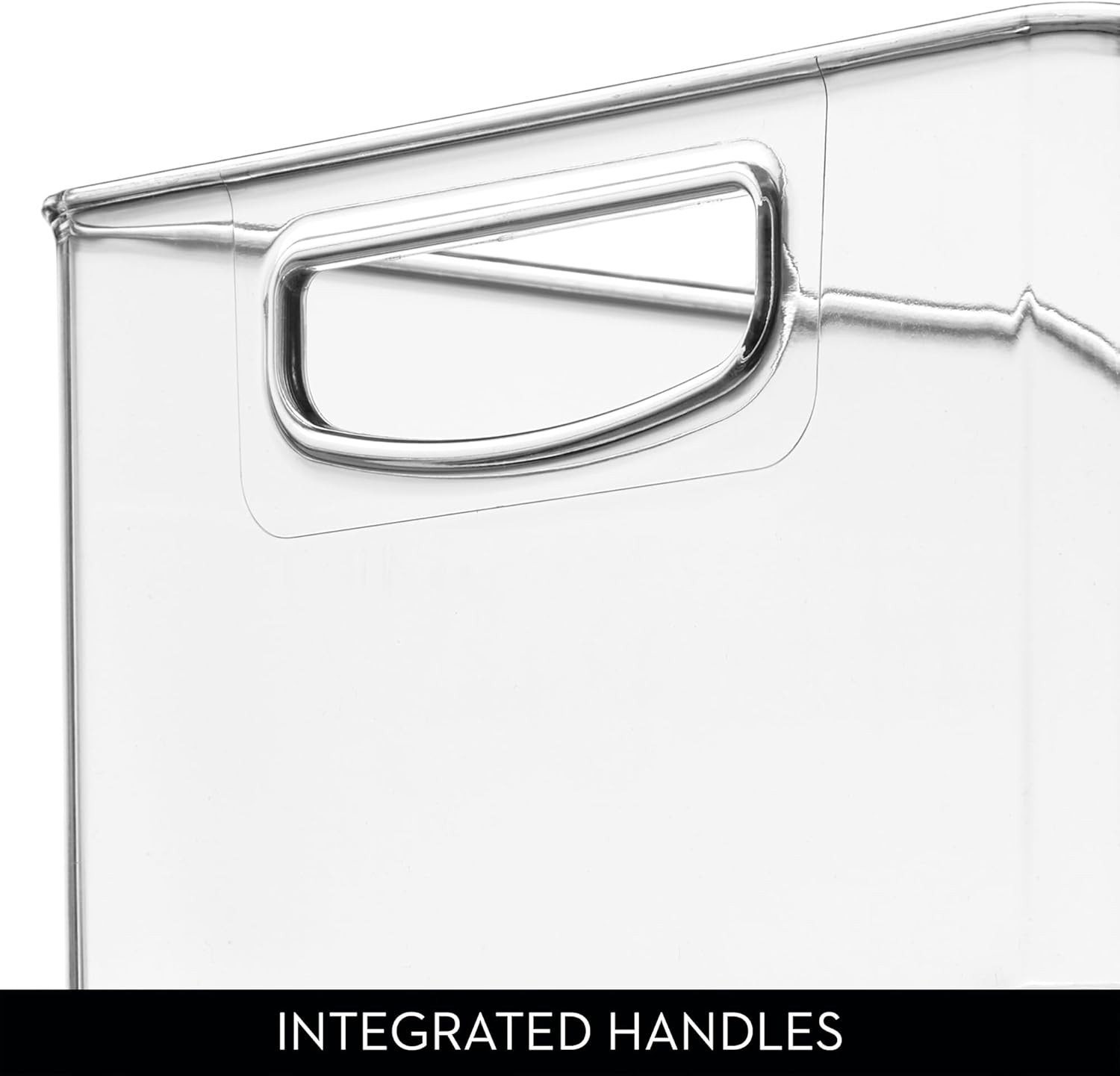 iDesign Stackable Storage Bin Organizer Bin Kitchen & Pantry Clear Made in USA