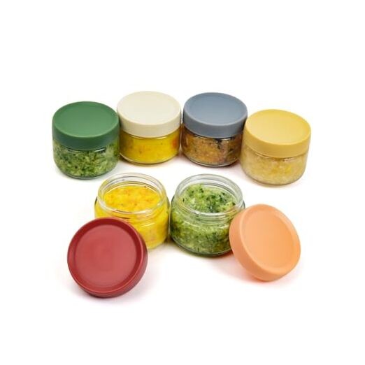 EONJOE 2 oz Glass Dressing Containers To Go Sauce Cups Mini Condiment Dip 2oz 6