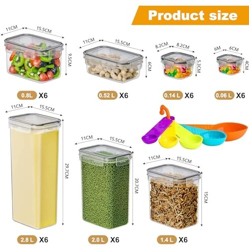 stusgo 42PCS Airtight Food Storage Container Kit