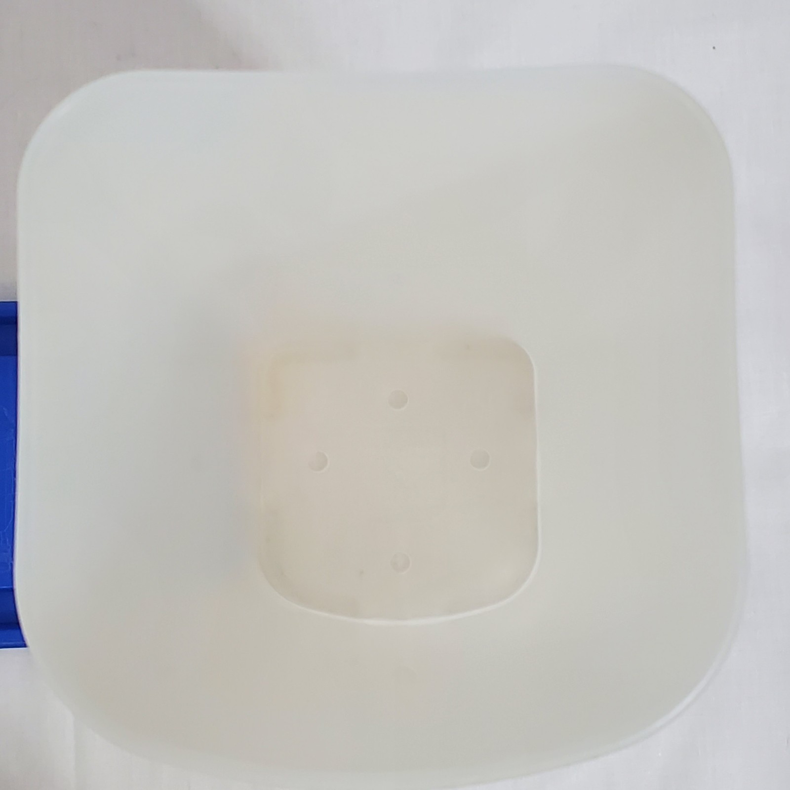 Vintage Bread Buddy Dispenser Kitchen Containers 13″ Tall Blue Lid