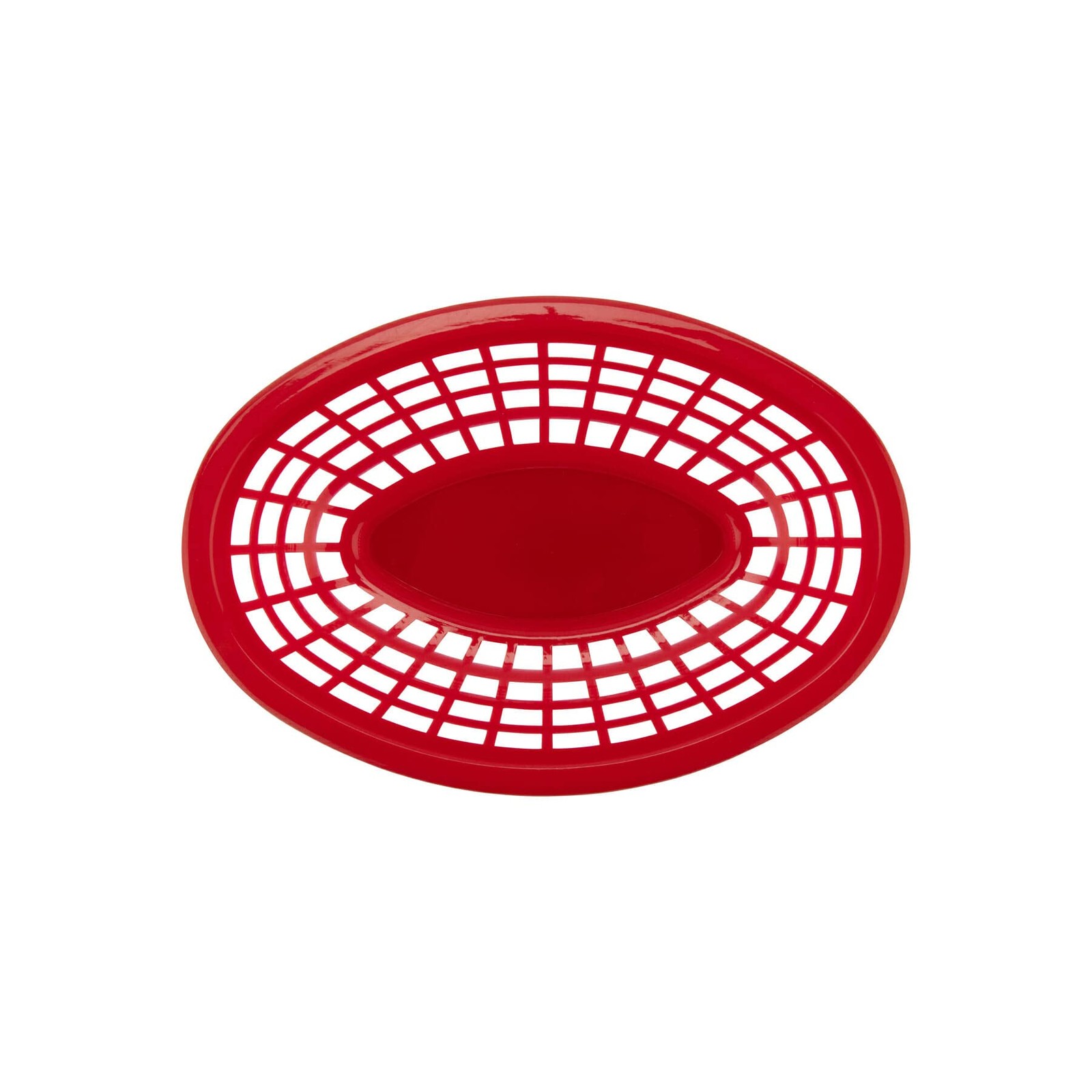 G.E.T. OB-734-R Oval Serving/Bread Basket, 8″ x 5.5″, Red (Pack of 12)