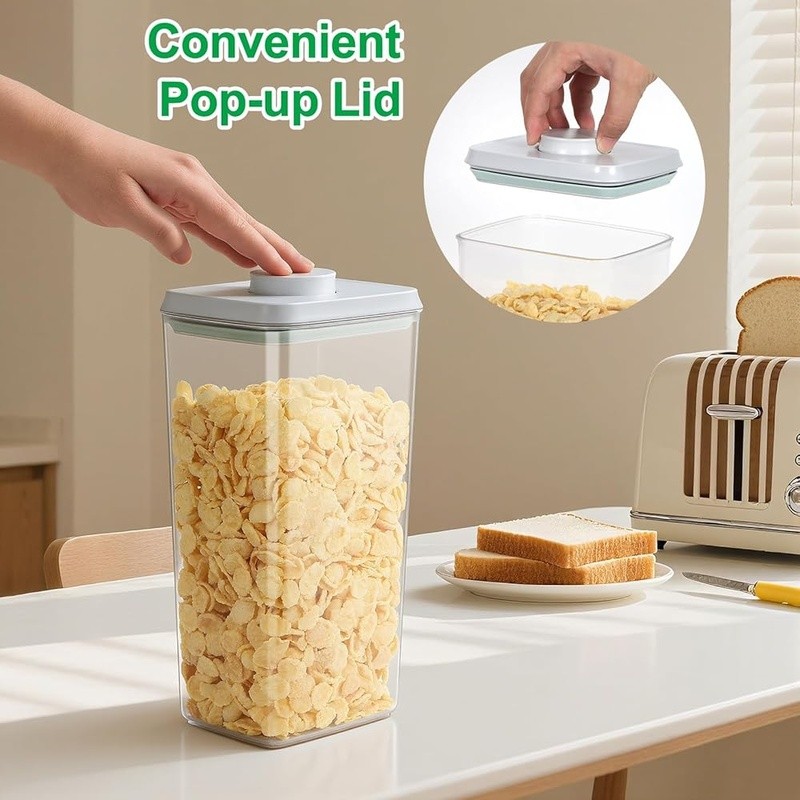 Airtight Kitchen Storage Containers Flour Rice Sugar Pasta Pet Food 6Qt Set New