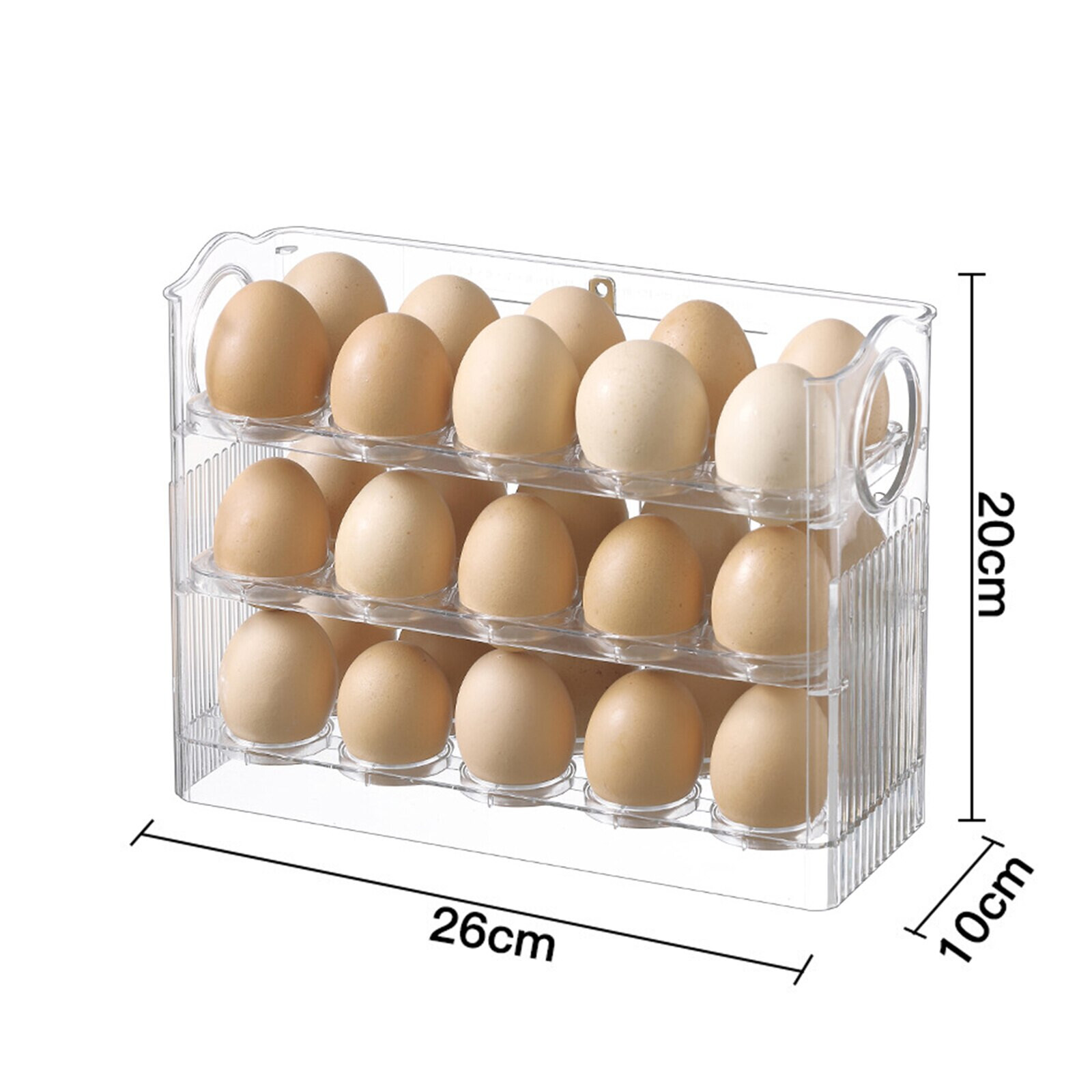 Kitchen Flip-Type Egg Storage Rack Fridge Organizer Creative Egg Holder Box
